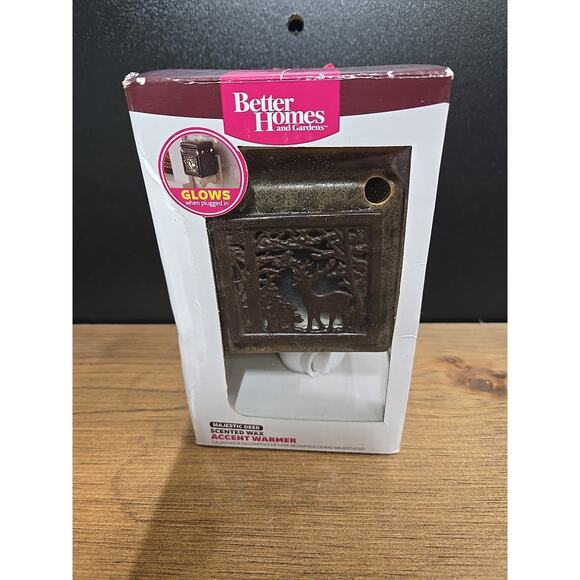 Scented Wax Warmer Better Homes & Garden Ceramic Plug-In Majestic Deer w/Lid - Picture 4 of 6